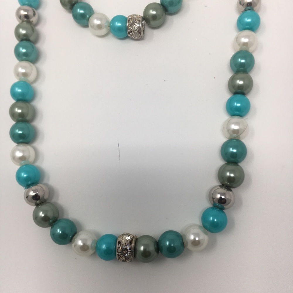 Jewelry Glass Pearl Round Mix Green - Picture 3 of 14
